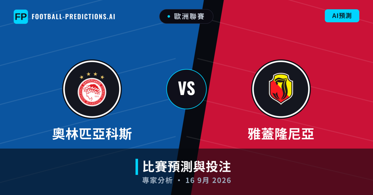 奧林匹亞科斯 vs 雅蓋隆尼亞 — 比赛预测和前瞻
