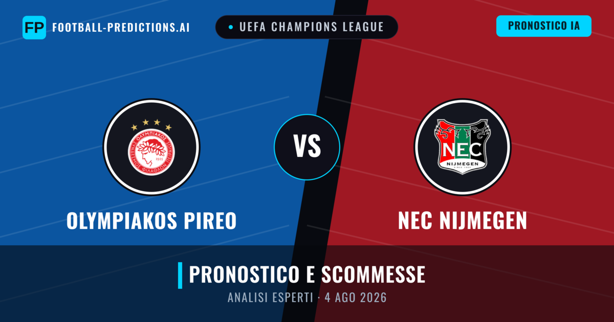 Olympiakos Pireo vs NEC Nijmegen — pronostico e anteprima del match
