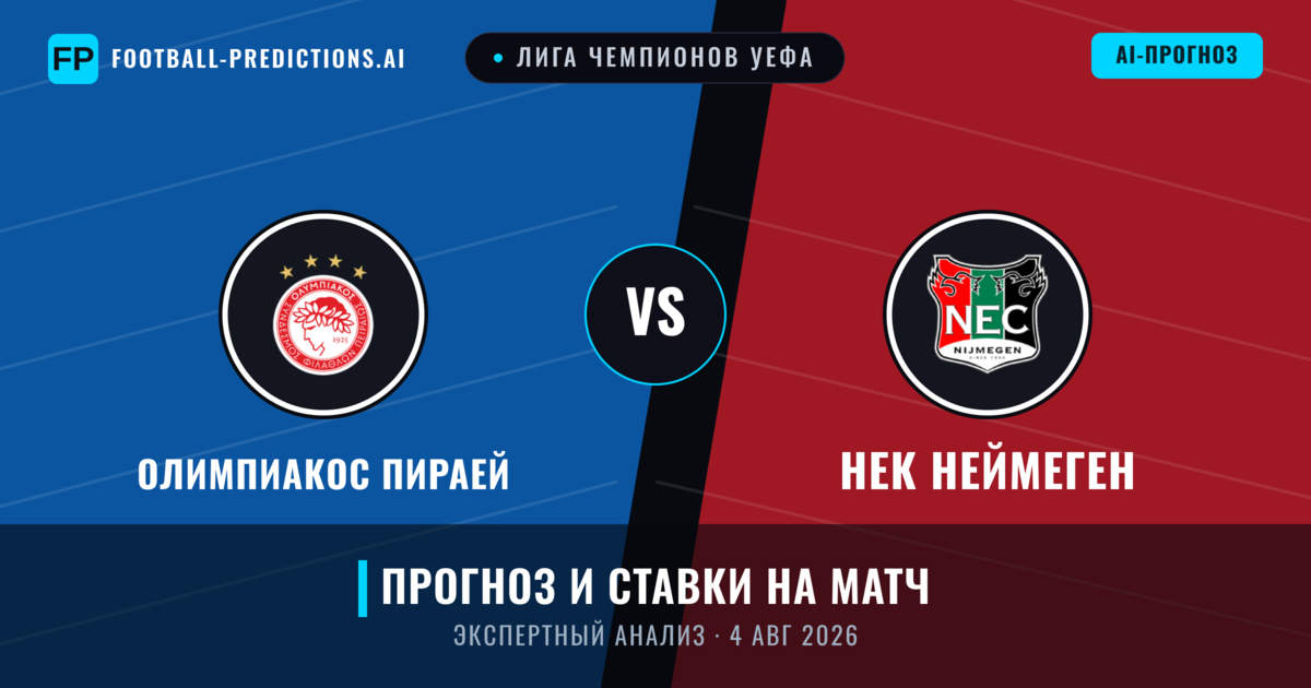 Олимпиакос Пираей – НЕК Неймеген — прогноз и превью матча