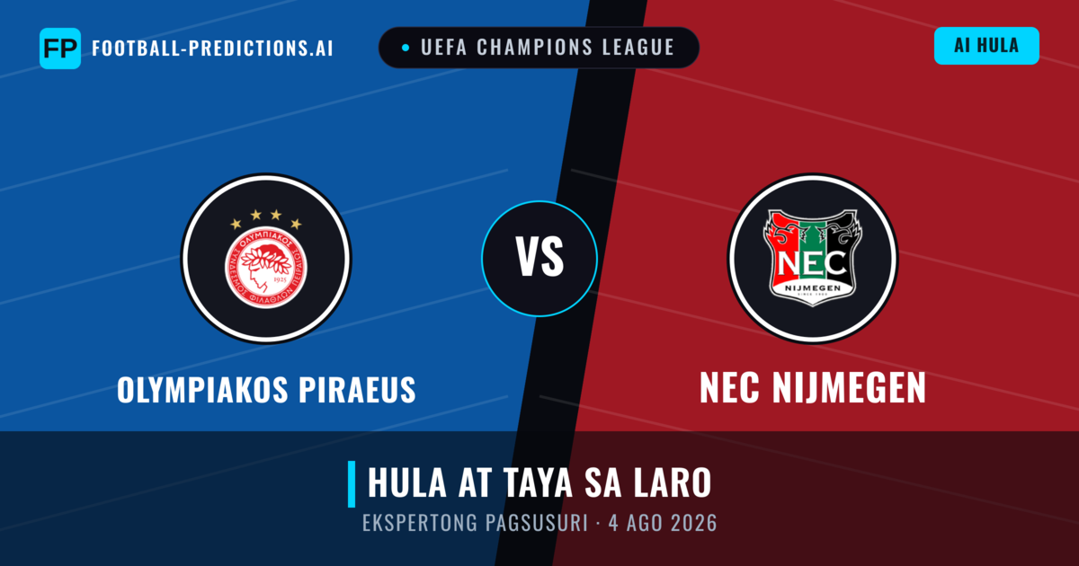 Olympiakos Piraeus vs NEC Nijmegen — hula at preview ng laban