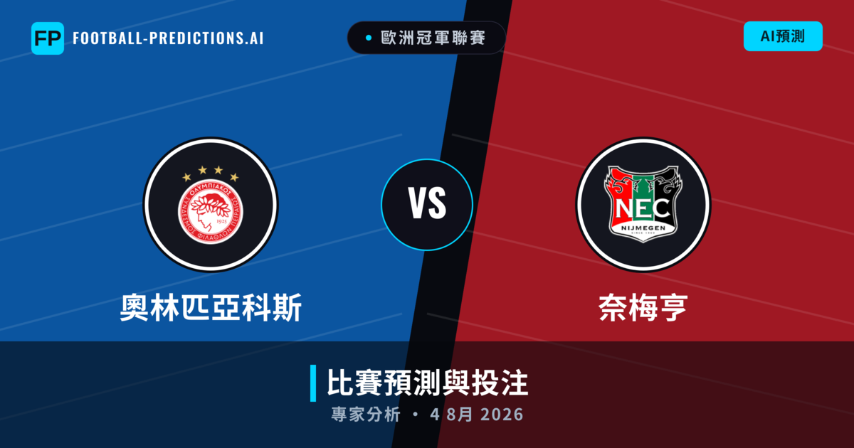 奧林匹亞科斯 vs 奈梅亨 — 比赛预测和前瞻