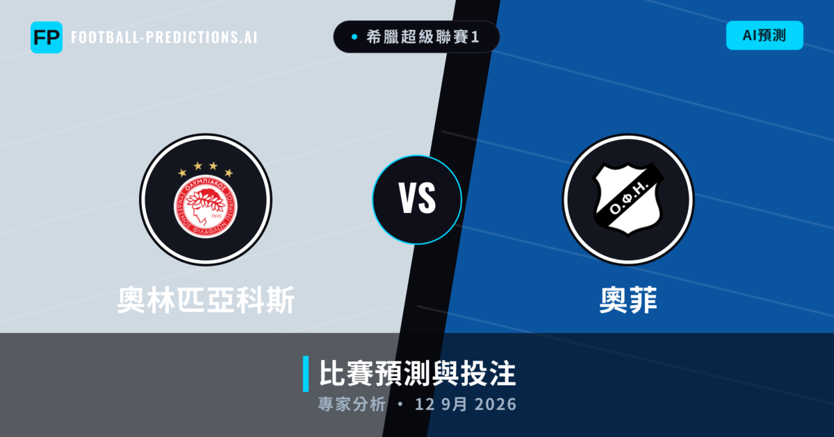 奧林匹亞科斯 vs 奧菲 — 比赛预测和前瞻