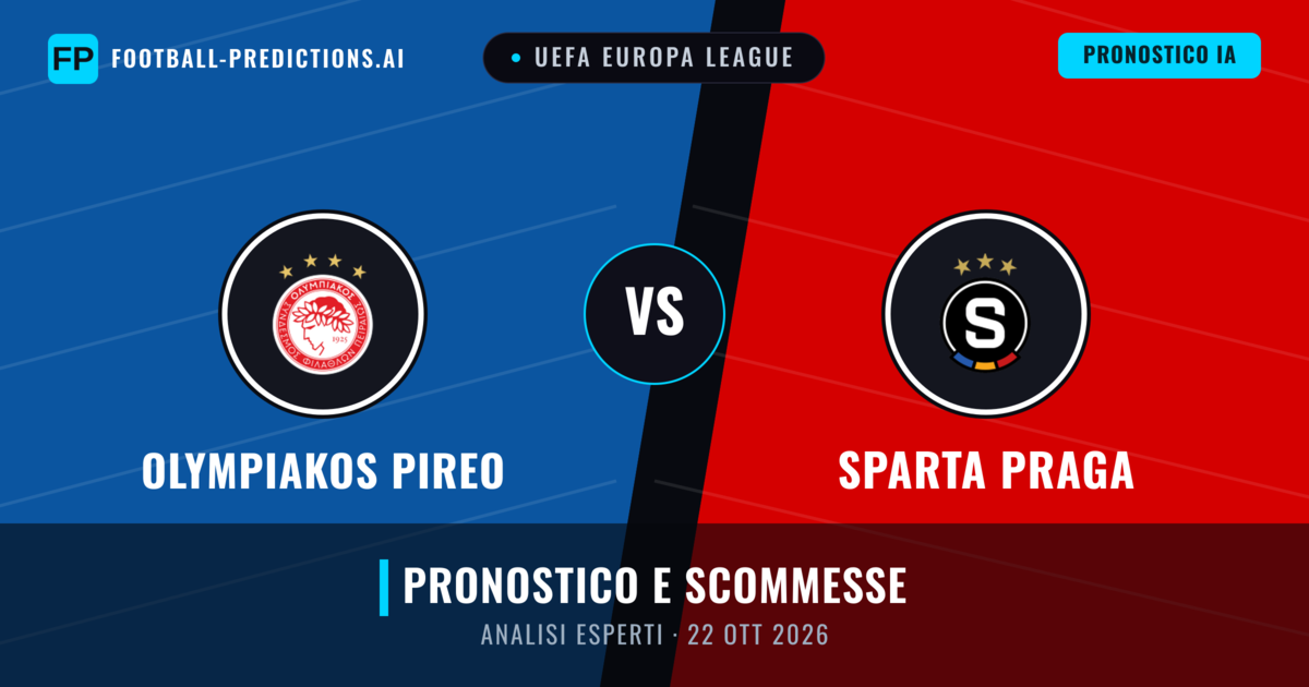 Olympiakos Pireo vs Sparta Praga — pronostico e anteprima del match