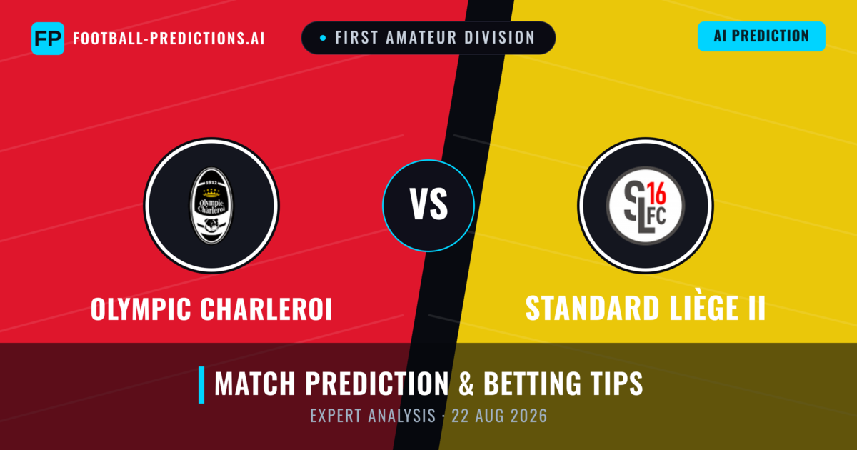 Olympic Charleroi vs Standard Liège II — match prediction & preview