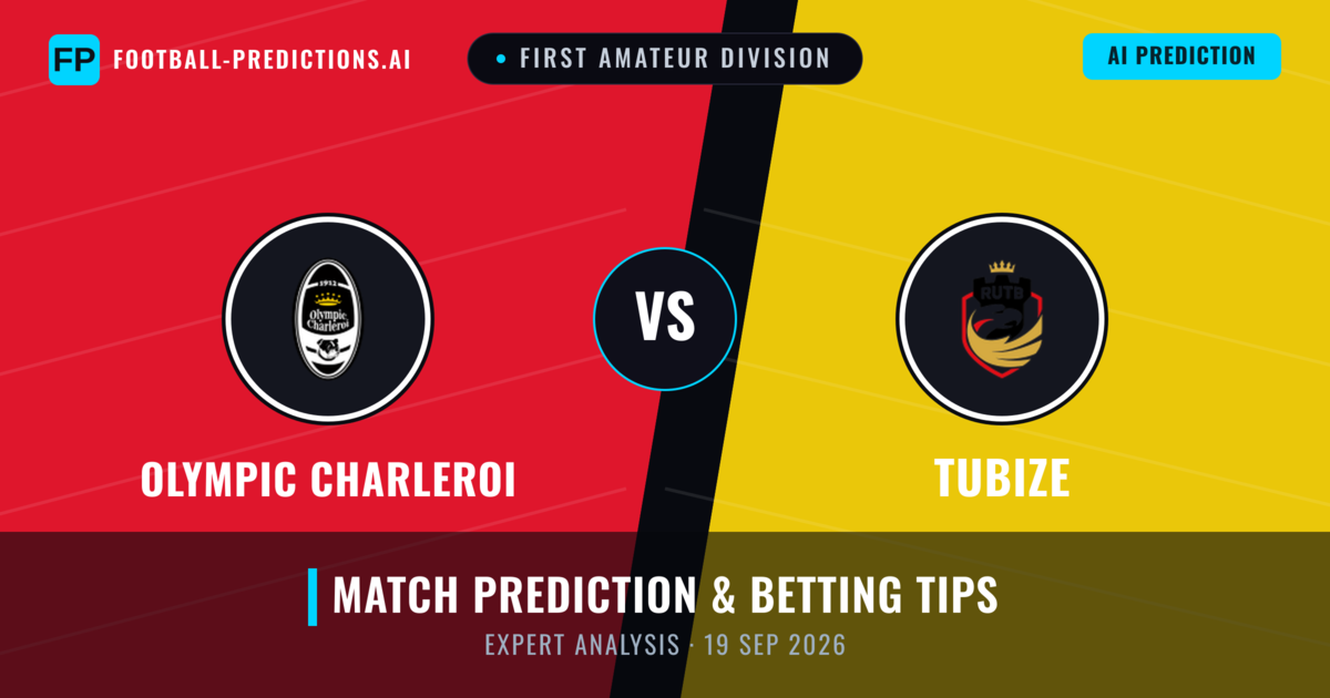 Olympic Charleroi vs Tubize — match prediction & preview