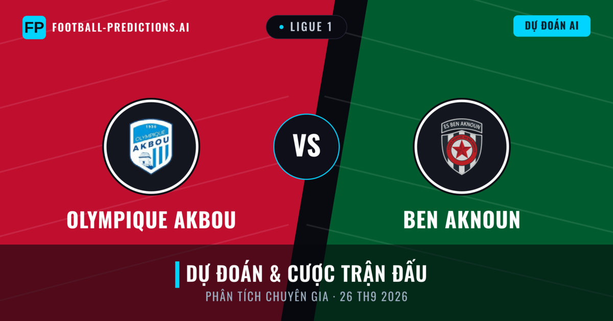 Olympique Akbou vs Ben Aknoun — dự đoán và xem trước trận đấu
