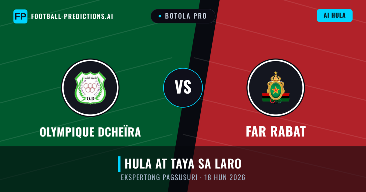 Olympique Dcheïra vs FAR Rabat — hula at preview ng laban