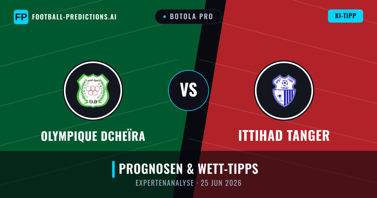 Olympique Dcheïra vs Ittihad Tanger — Prognose und Spielvorschau