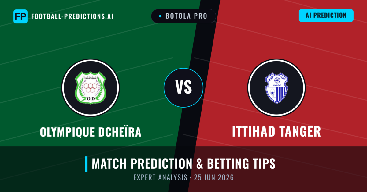 Olympique Dcheïra vs Ittihad Tanger — match prediction & preview