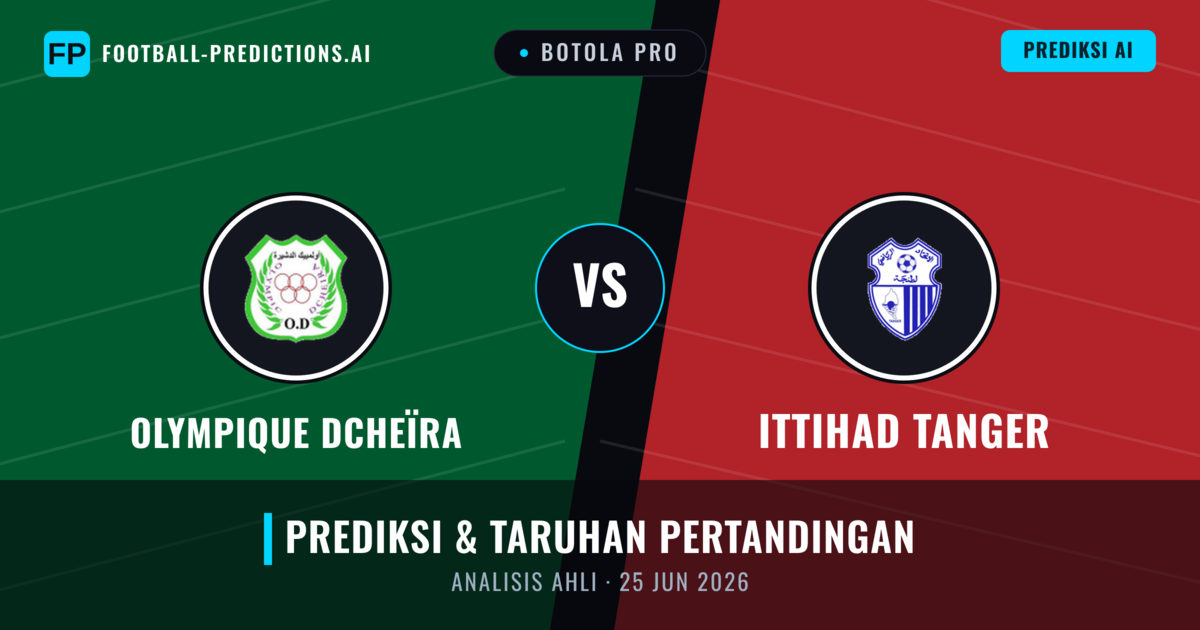 Olympique Dcheïra vs Ittihad Tanger — prediksi dan pratinjau pertandingan