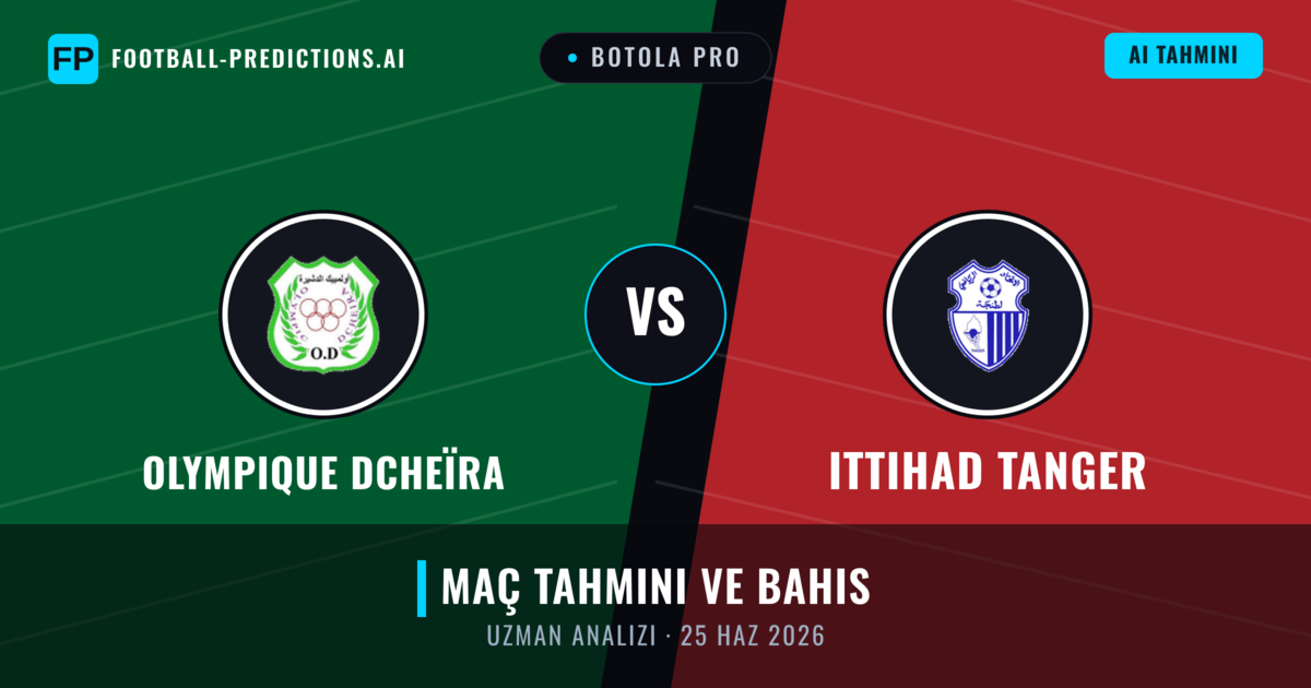 Olympique Dcheïra - Ittihad Tanger — maç tahmini ve önizleme