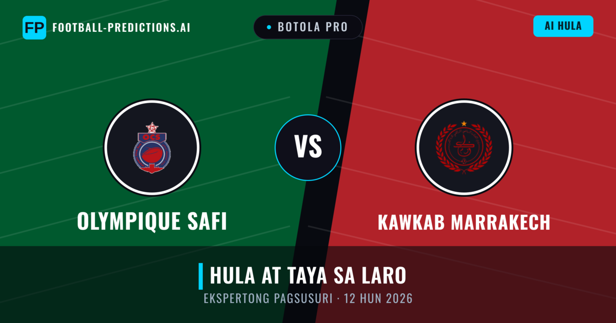 Olympique Safi vs Kawkab Marrakech — hula at preview ng laban