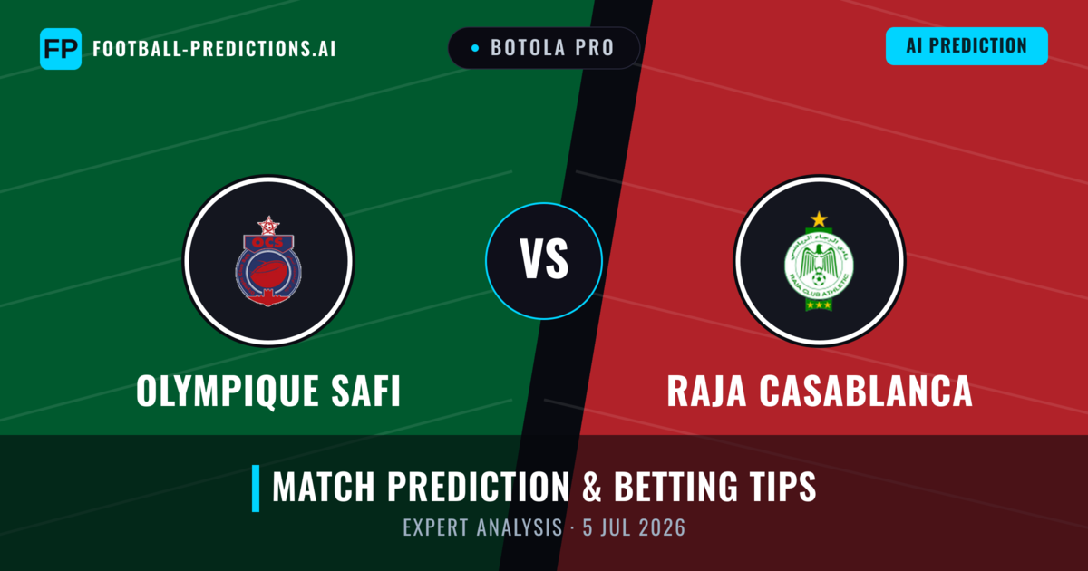 Olympique Safi vs Raja Casablanca — match prediction & preview