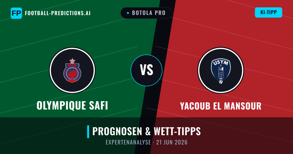 Olympique Safi vs Yacoub El Mansour — Prognose und Spielvorschau
