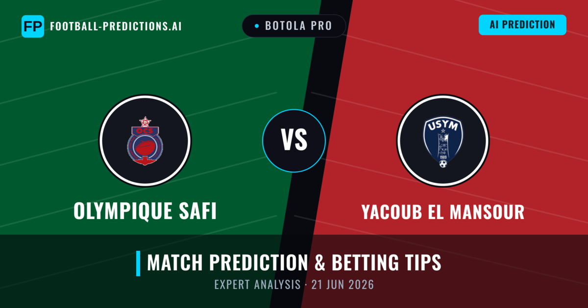 Olympique Safi vs Yacoub El Mansour — match prediction & preview