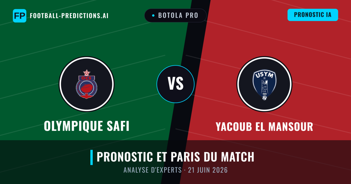 Olympique Safi vs Yacoub El Mansour — pronostic et avant-match