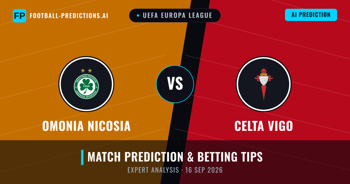 Omonia Nicosia vs Celta Vigo — match prediction & preview