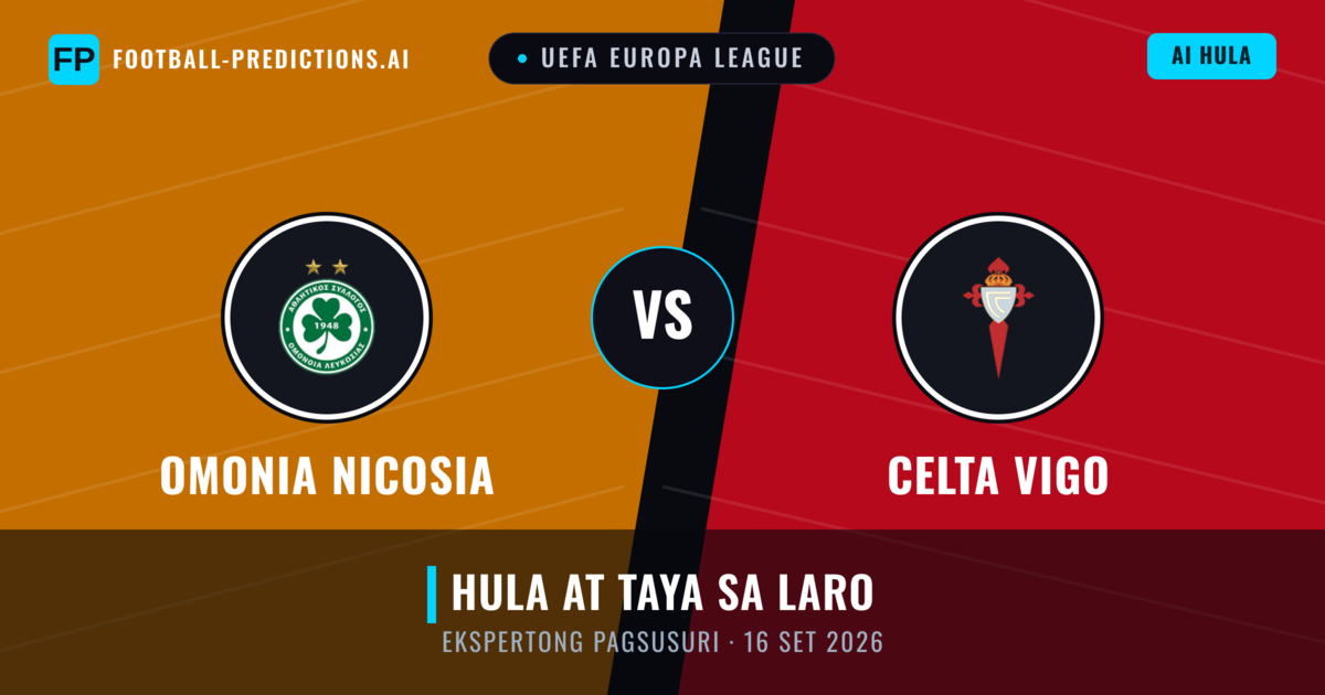 Omonia Nicosia vs Celta Vigo — hula at preview ng laban