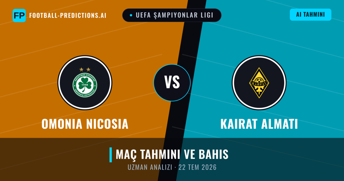 Omonia Nicosia - Kairat Almatı — maç tahmini ve önizleme