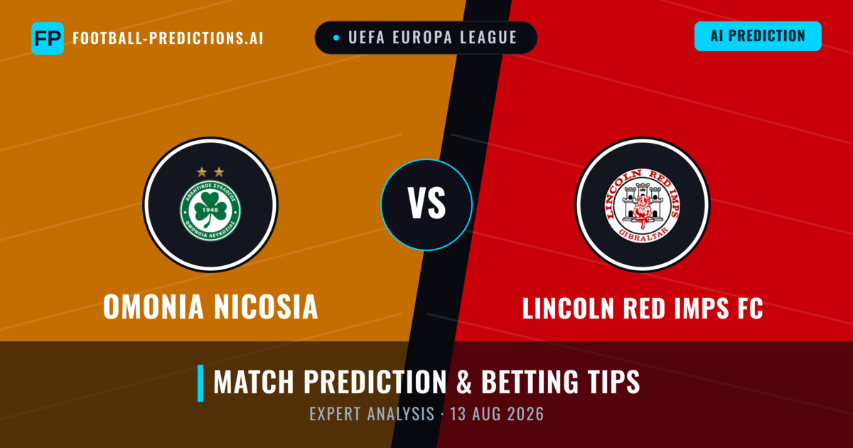 Omonia Nicosia vs Lincoln Red Imps FC — match prediction & preview
