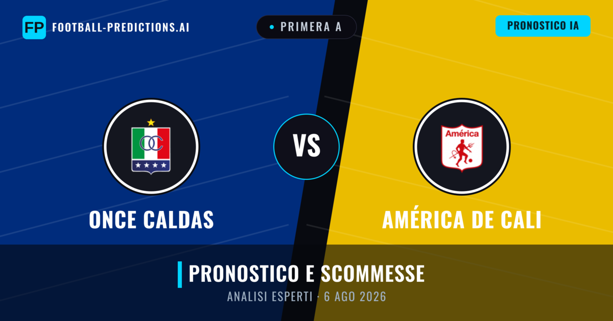 Once Caldas vs América de Cali — pronostico e anteprima del match