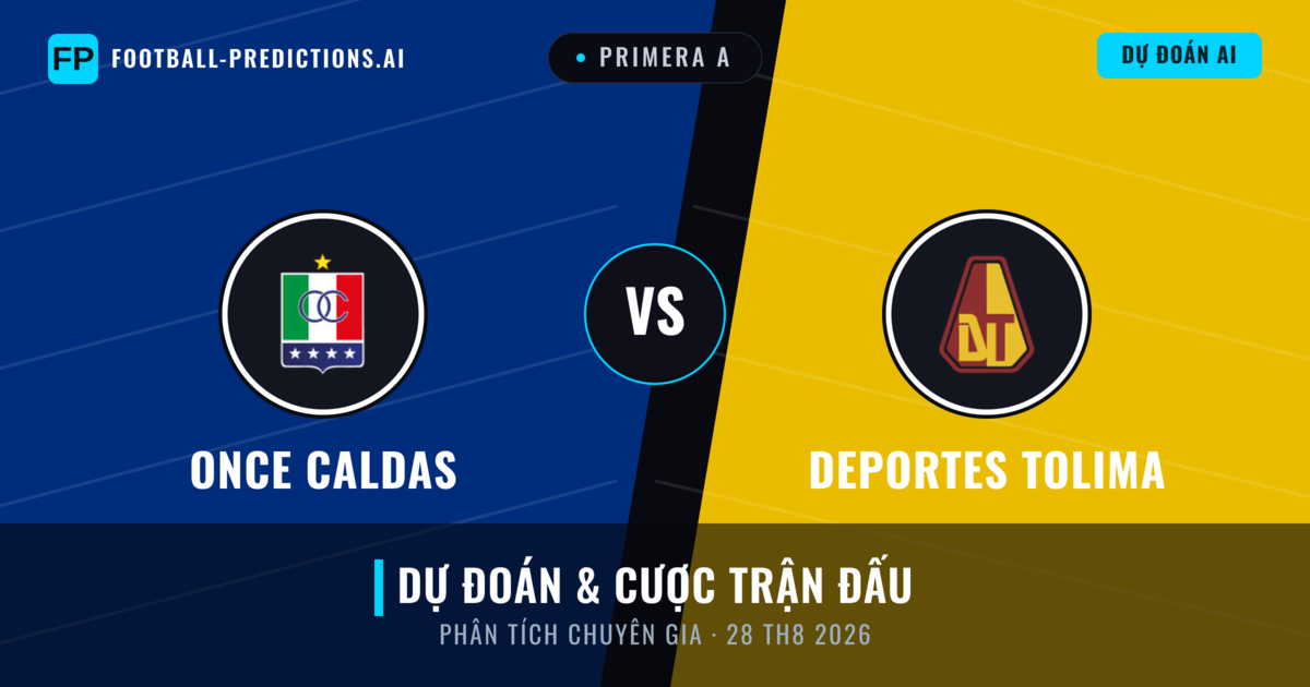 Once Caldas vs Deportes Tolima — dự đoán và xem trước trận đấu