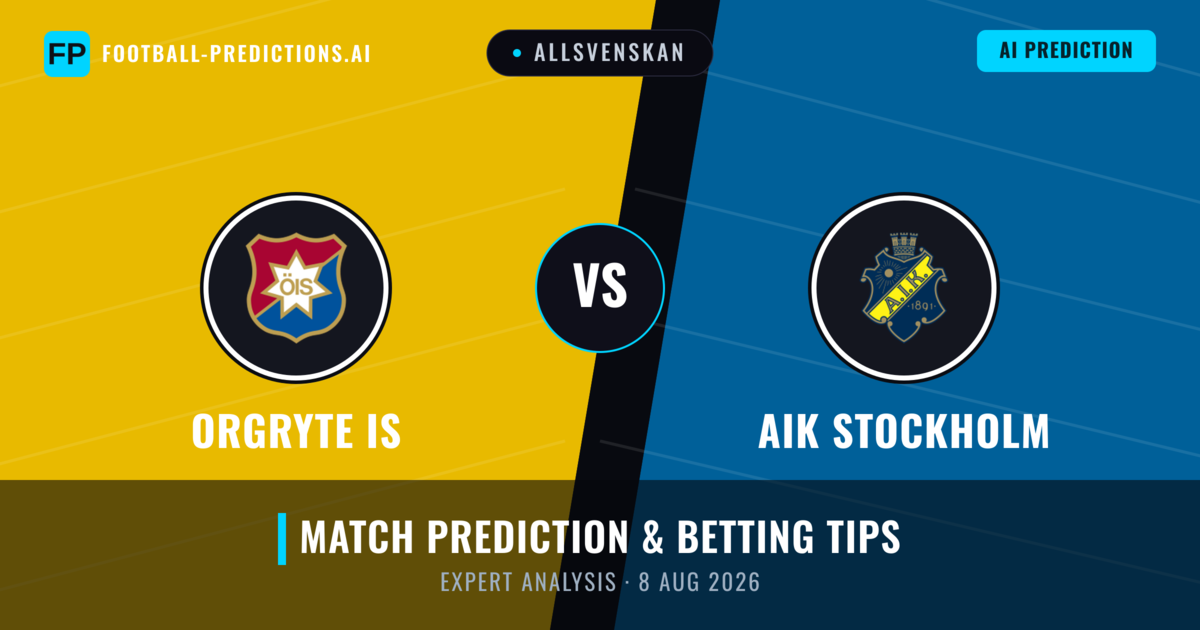Orgryte IS vs AIK Stockholm — match prediction & preview