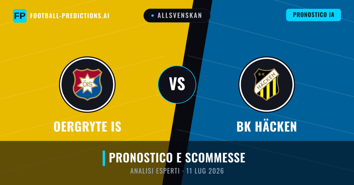 Oergryte IS vs BK Häcken — pronostico e anteprima del match