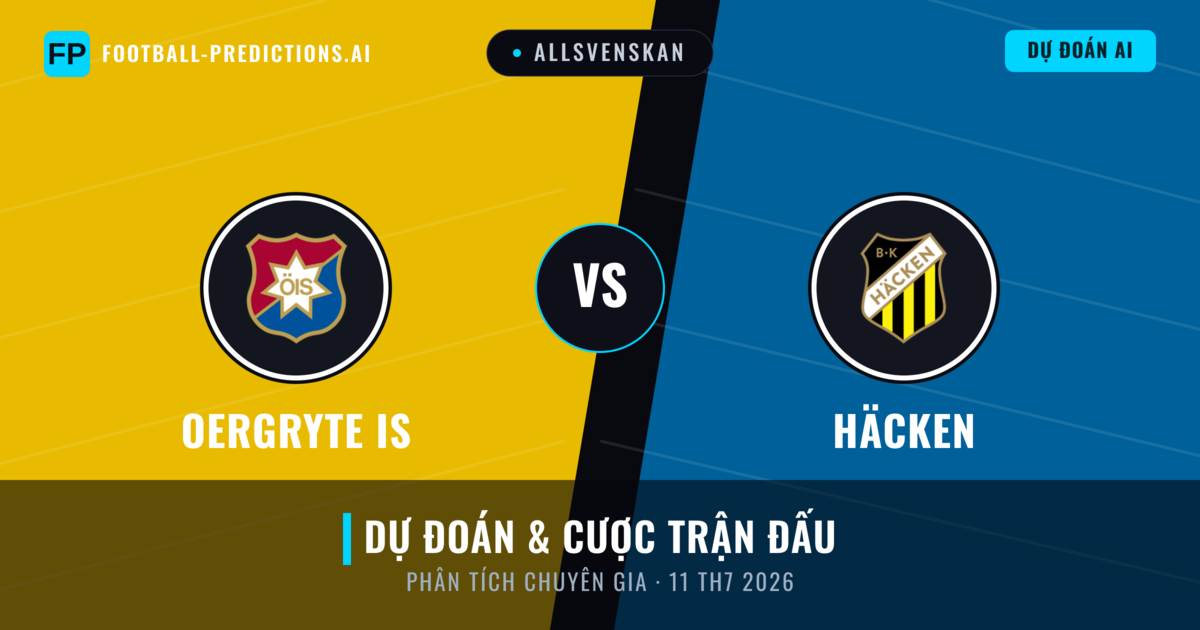 Oergryte IS vs Häcken — dự đoán và xem trước trận đấu