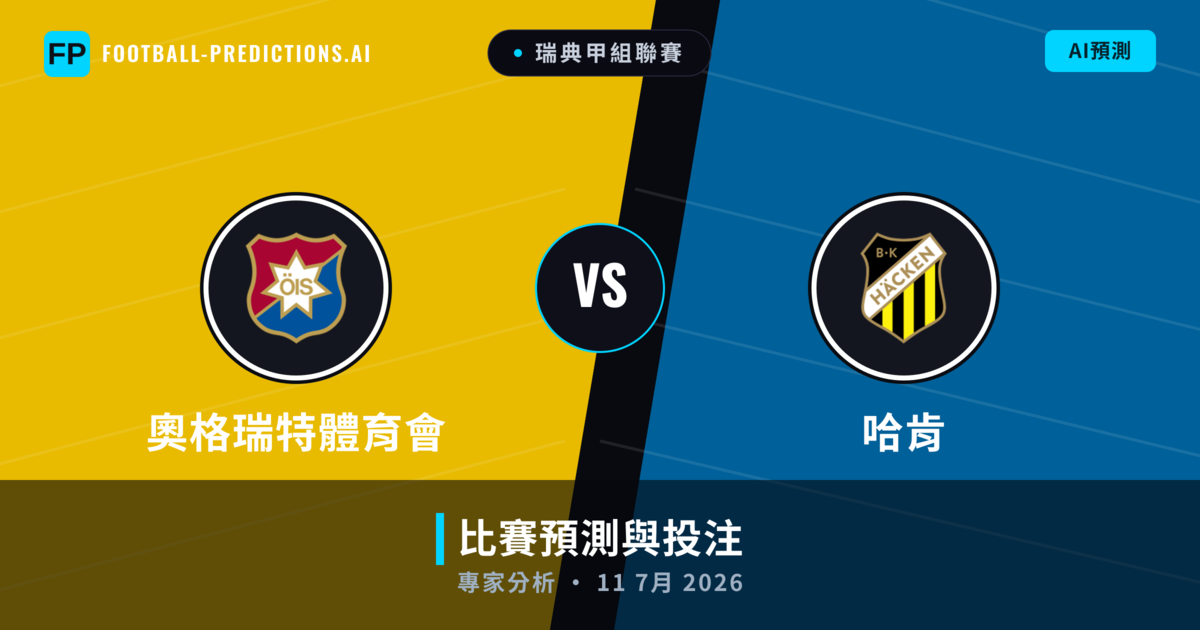 奧格瑞特體育會 vs 哈肯 — 比赛预测和前瞻
