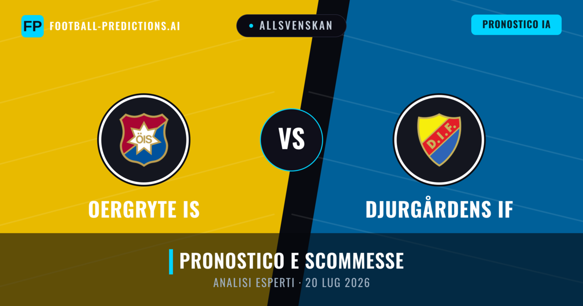 Oergryte IS vs Djurgårdens IF — pronostico e anteprima del match