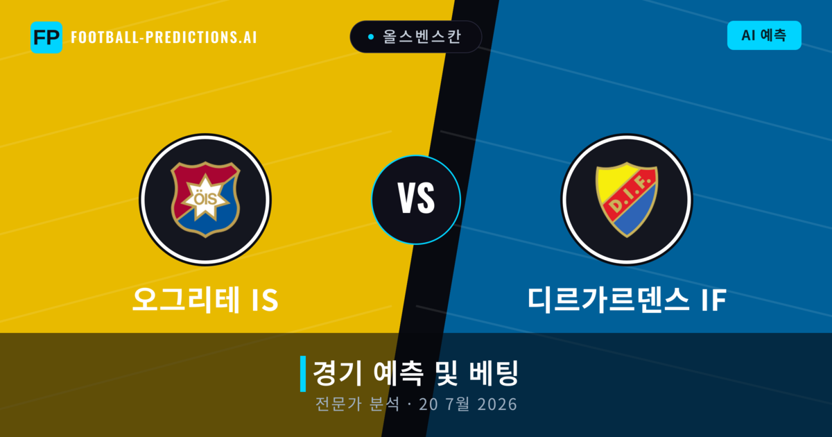 오그리테 IS 대 디르가르덴스 IF — 경기 예측 및 프리뷰