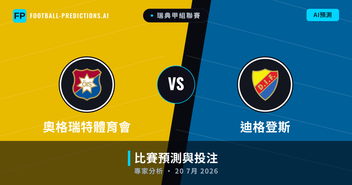 奧格瑞特體育會 vs 迪格登斯 — 比赛预测和前瞻