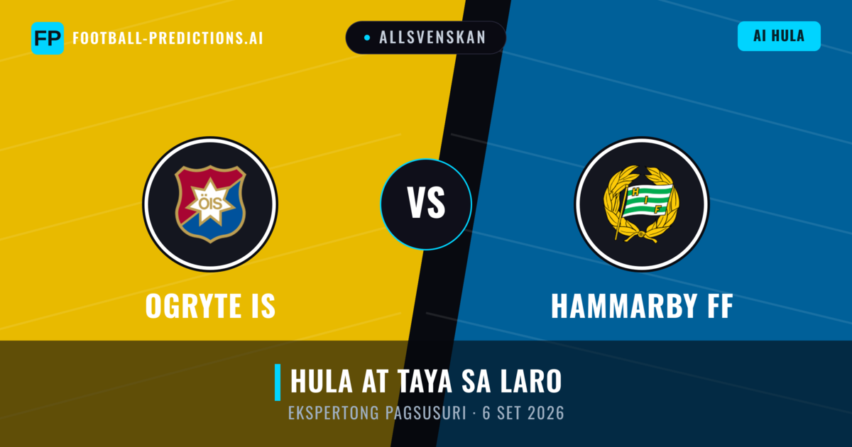 Ogryte IS vs Hammarby FF — hula at preview ng laban