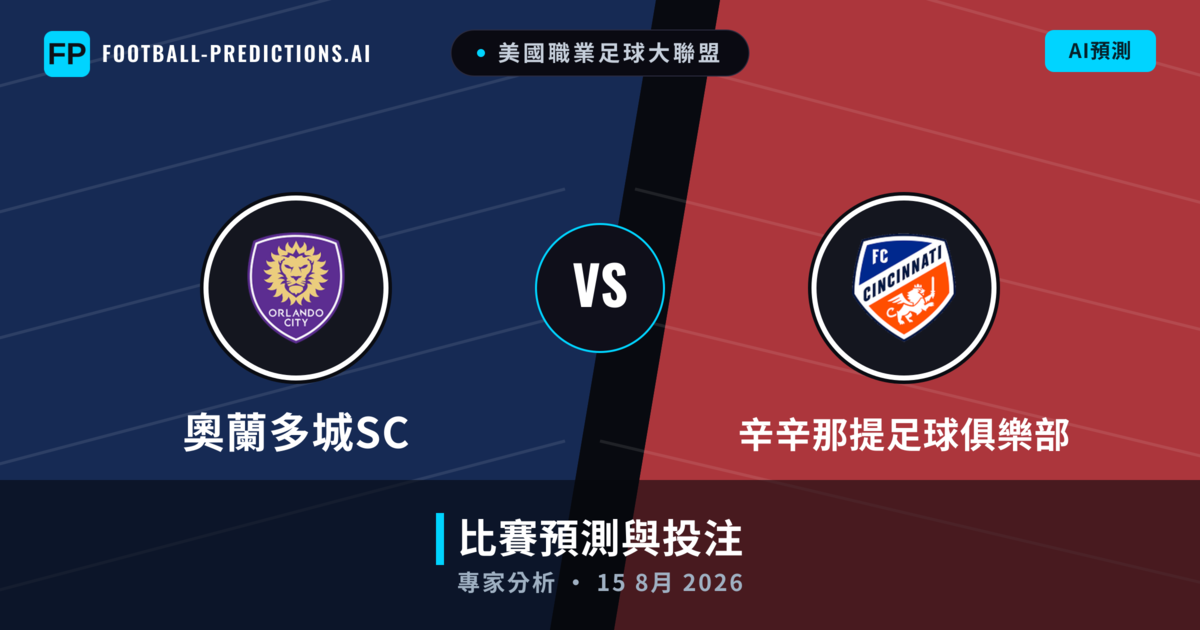 奧蘭多城SC vs 辛辛那提足球俱樂部 — 比赛预测和前瞻