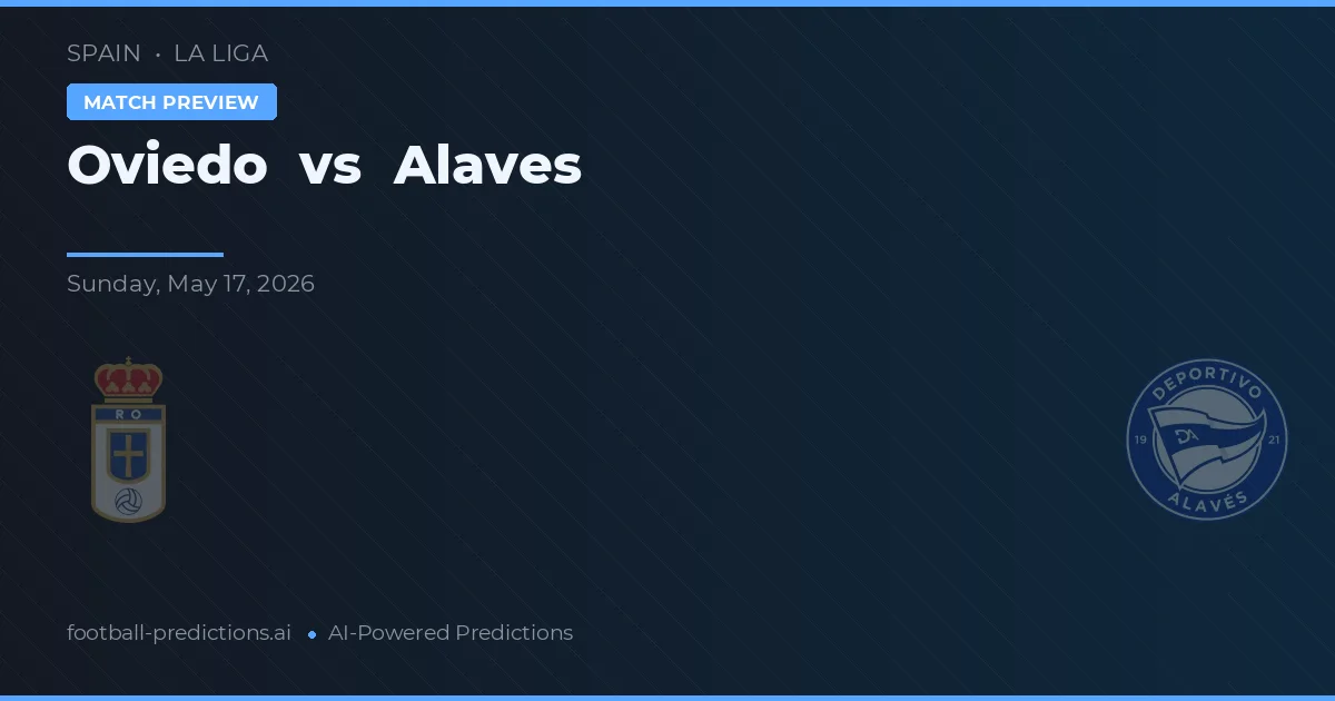Oviedo vs Alaves — match prediction & preview