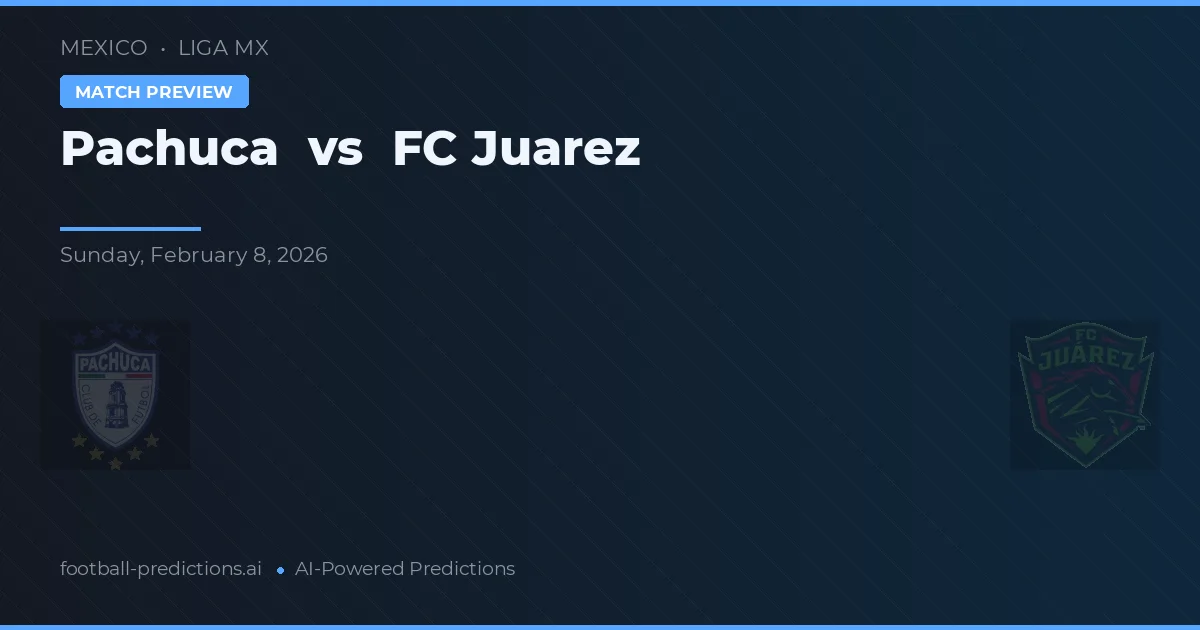 CF Pachuca vs FC Juarez — match prediction & preview