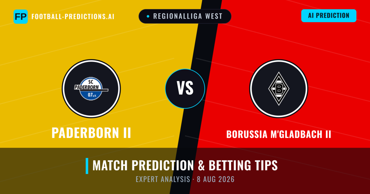 Paderborn II vs Borussia M'gladbach II — match prediction & preview