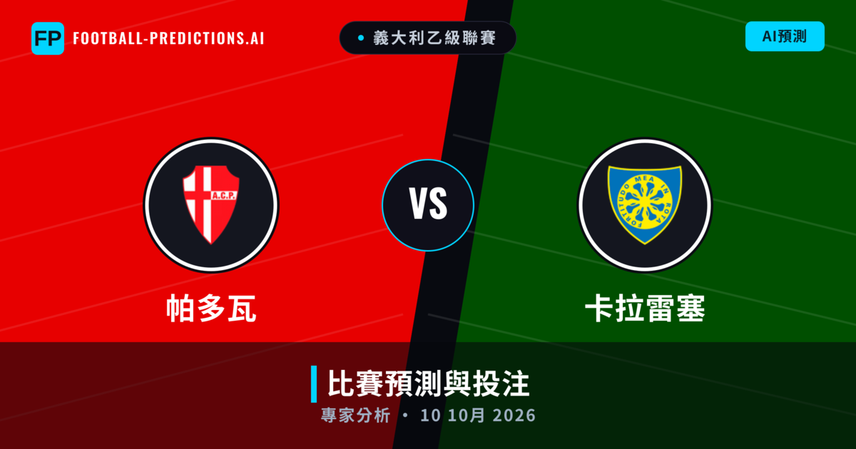 帕多瓦 vs 卡拉雷塞 — 比赛预测和前瞻
