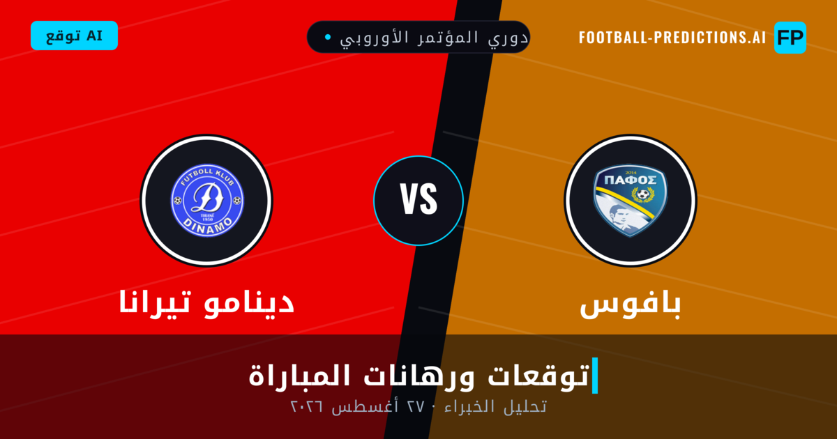 بافوس ضد دينامو تيرانا — توقعات ومعاينة المباراة