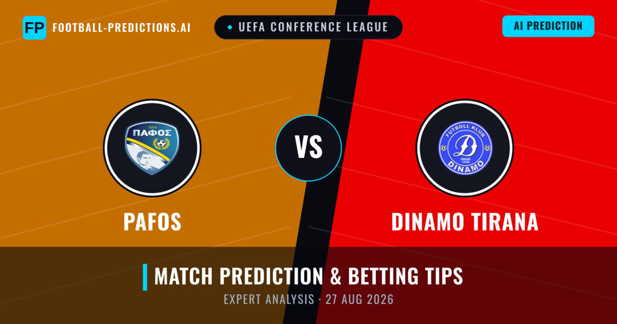 Pafos vs Dinamo Tirana — match prediction & preview
