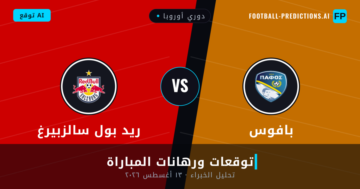 بافوس ضد ريد بول سالزبيرغ — توقعات ومعاينة المباراة