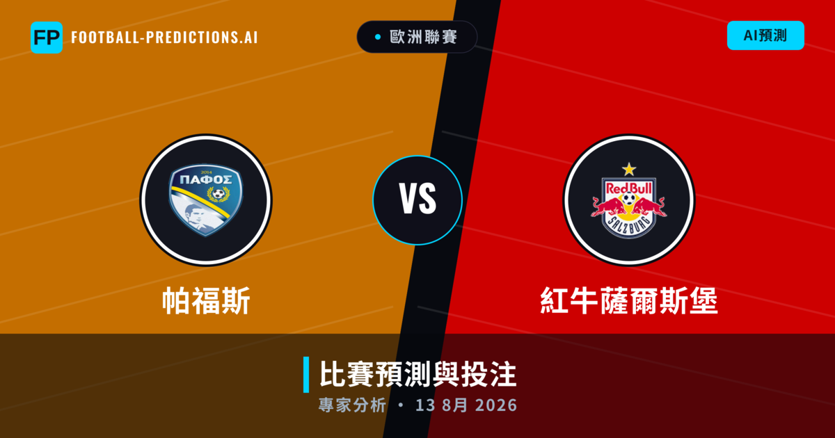 帕福斯 vs 紅牛薩爾斯堡 — 比赛预测和前瞻