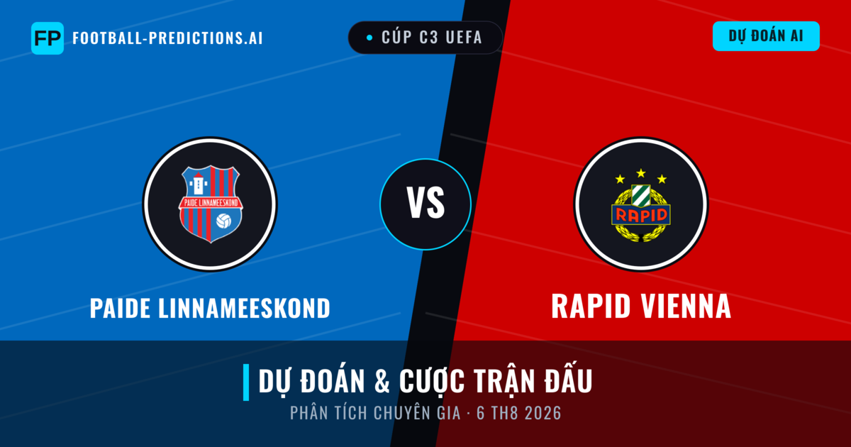 Paide Linnameeskond vs Rapid Vienna — dự đoán và xem trước trận đấu