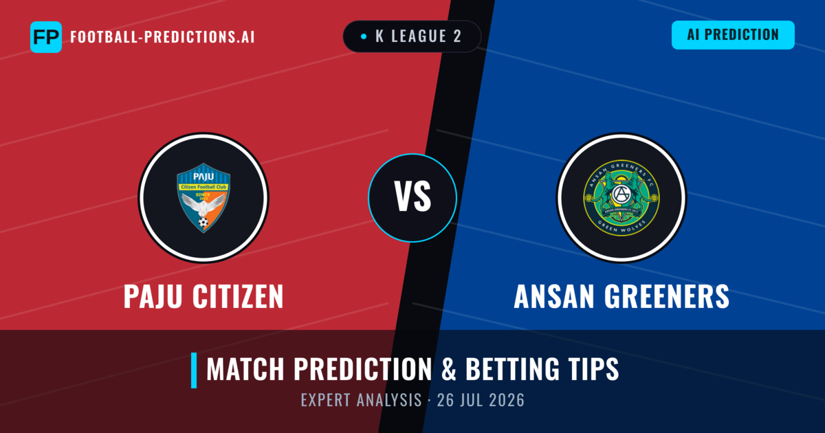 Paju Citizen vs Ansan Greeners — match prediction & preview
