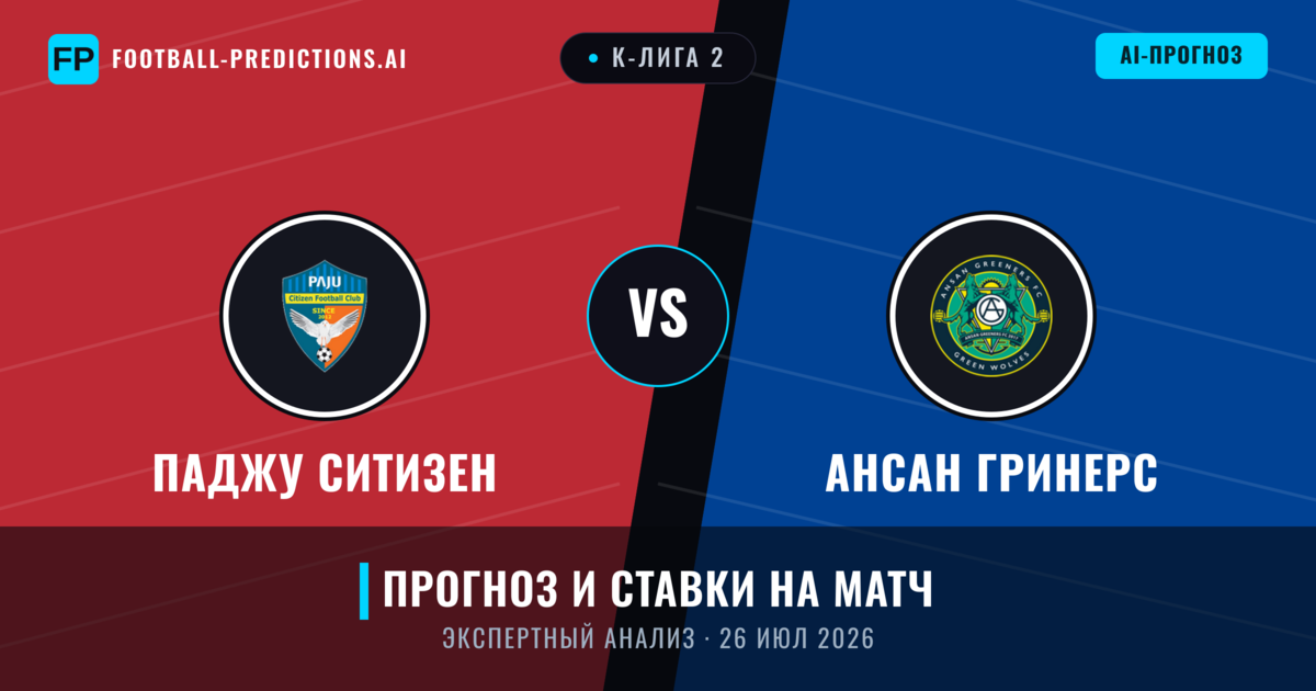 Паджу Ситизен – Ансан Гринерс — прогноз и превью матча