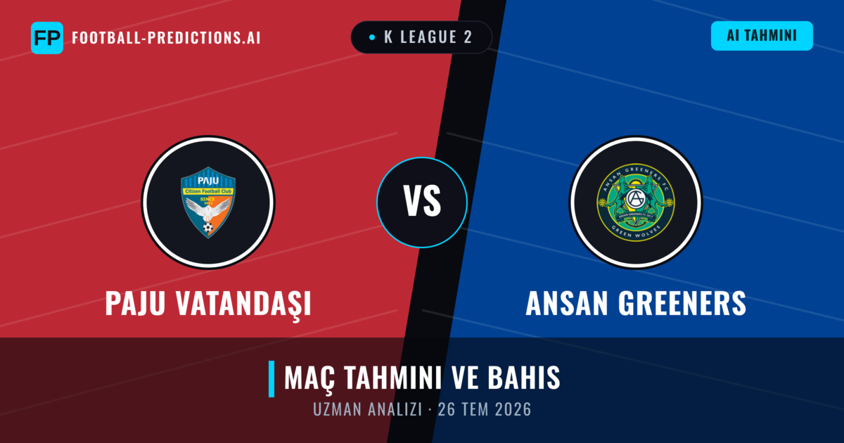 Paju Vatandaşı - Ansan Greeners — maç tahmini ve önizleme