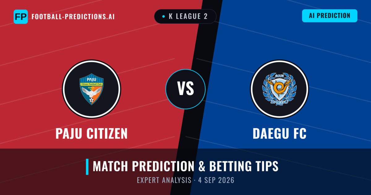 Paju Citizen vs Daegu FC — match prediction & preview