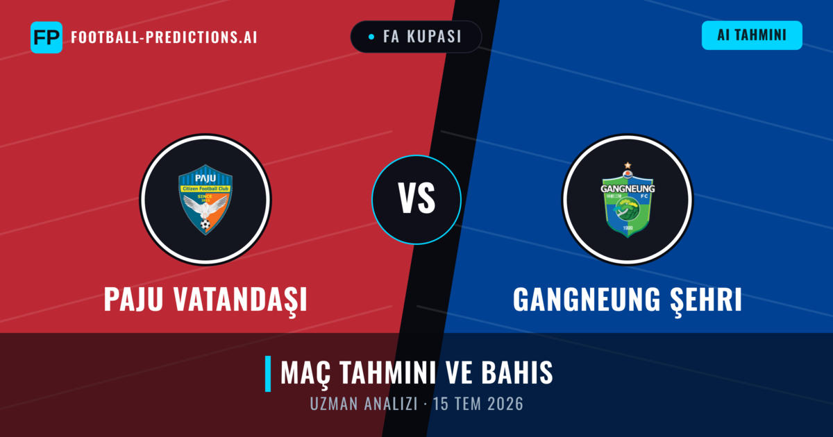 Paju Vatandaşı - Gangneung Şehri — maç tahmini ve önizleme