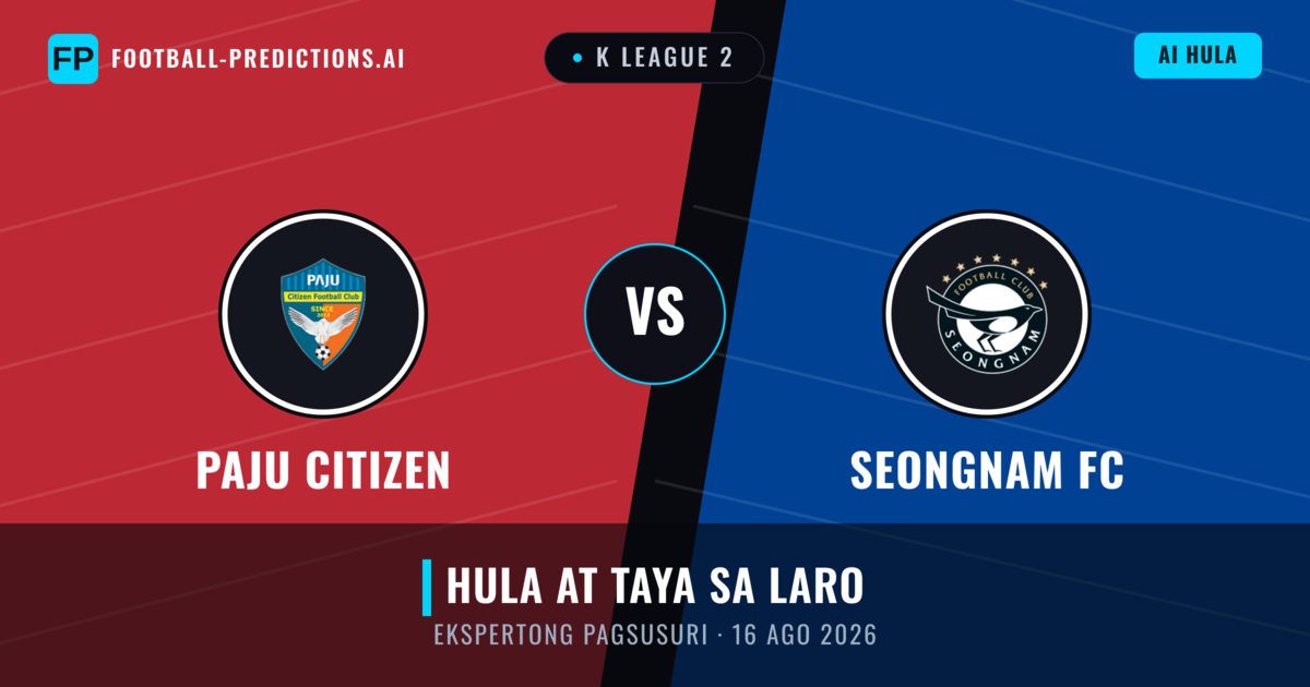 Paju Citizen vs Seongnam FC — hula at preview ng laban
